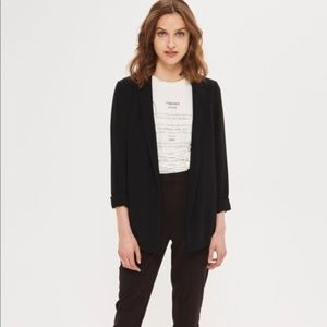 Topshop Black Blazer with Snap Closure